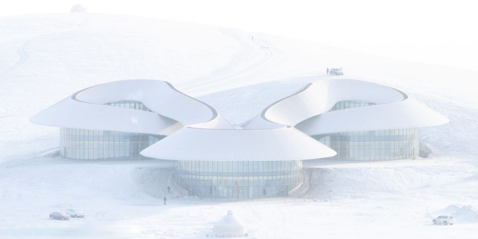 Látogatóközpont egy vulkánban