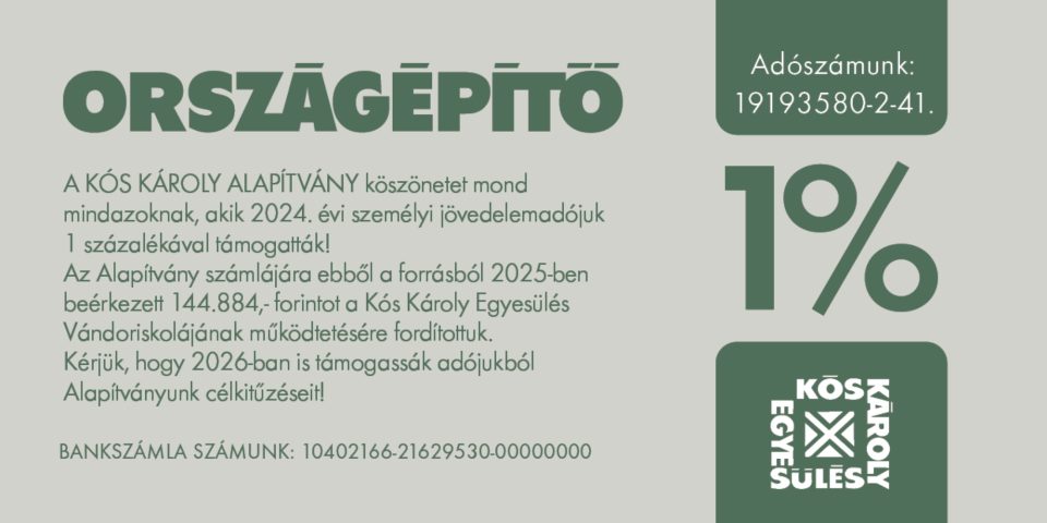 Személyi jövedelem adó 1%-ának felajánlása