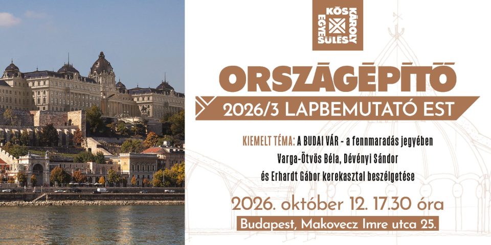 Országépítő folyóirat 2026/3 – Lapbemutató est